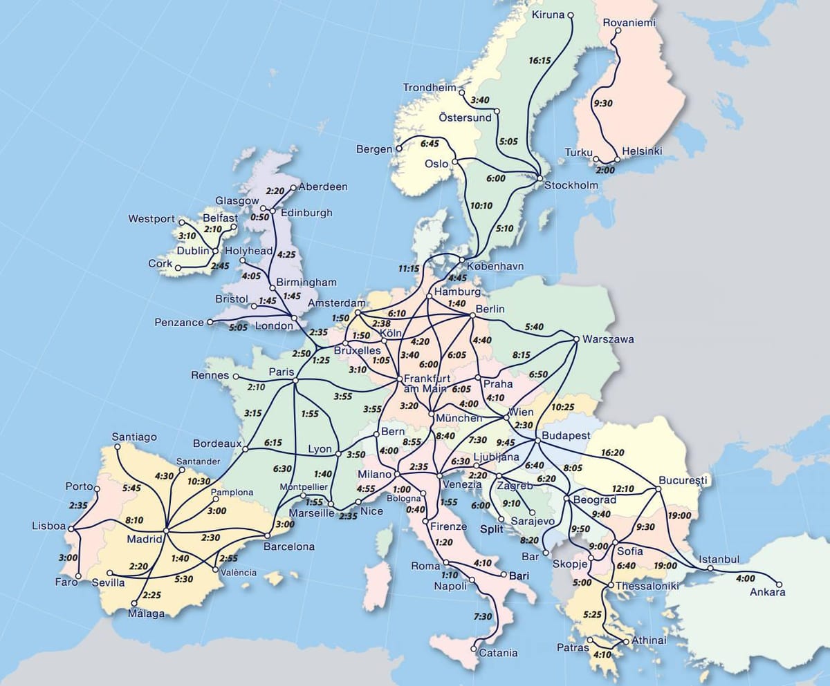 Карта проездные eurail Норвегия