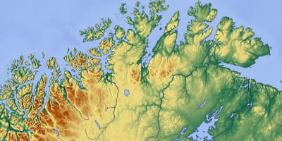 Северная Норвегия карте