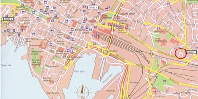 Карта Осло-центр города Норвегии 
