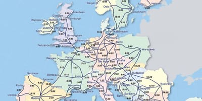Карта проездные eurail Норвегия