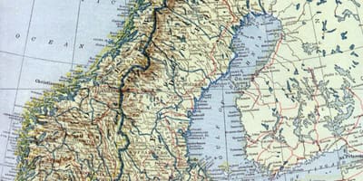 Карта старого Норвегия