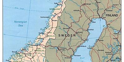 Вождение карта Норвегии
