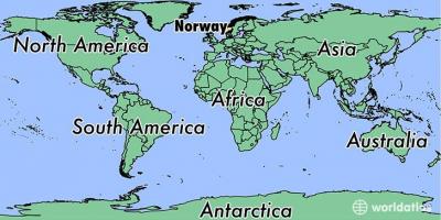 Карта Норвегии место в мире 