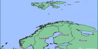 Карта ставангер Норвегия