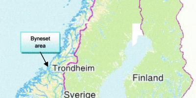 Карта тронхейм, Норвегия